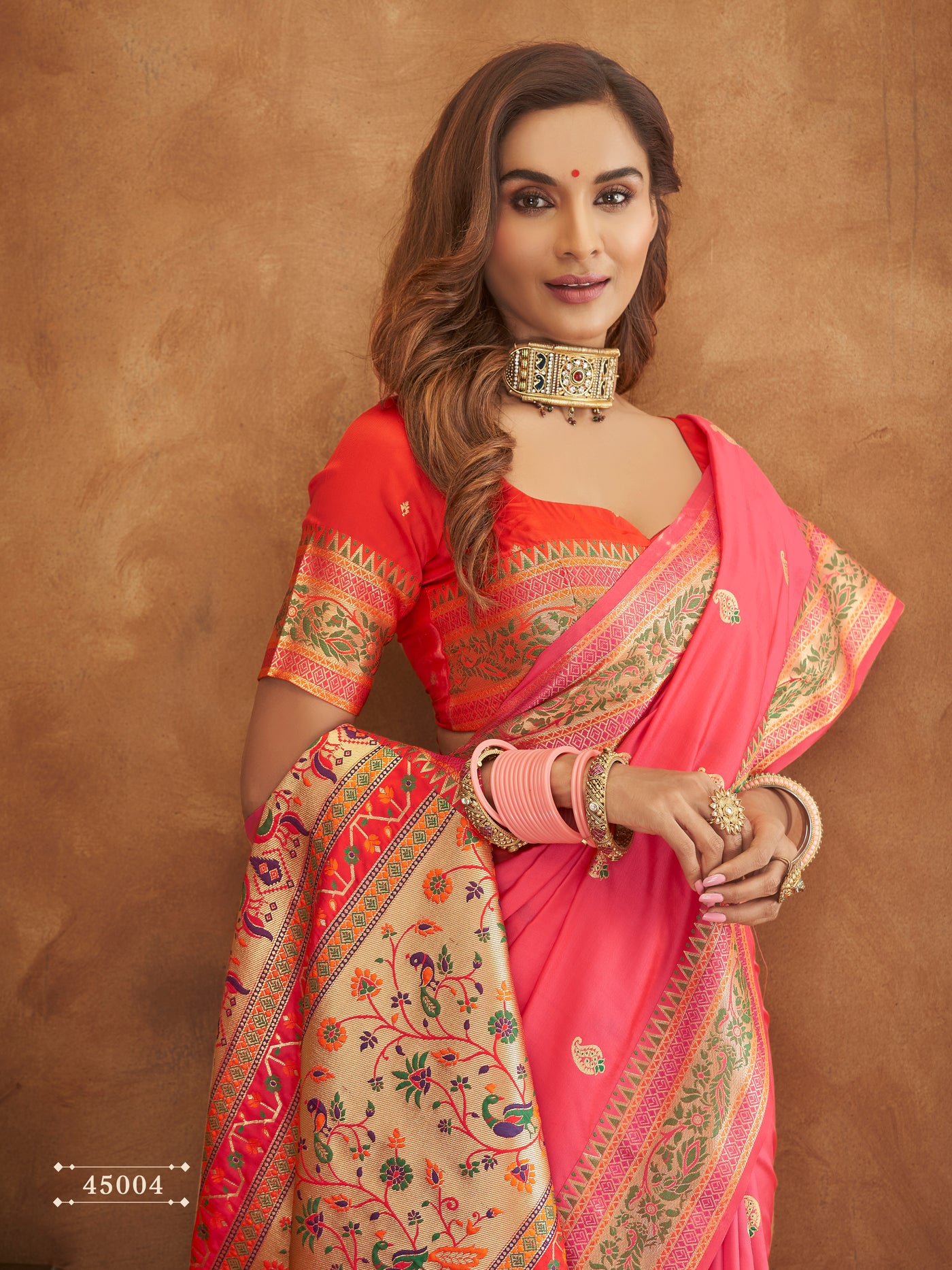 Apsara Banarasi Silk Pink Color Saree