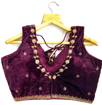 Beautiful Fantem Silk With Embroidery Work Readymade Blouse