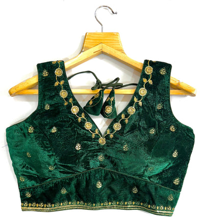 Beautiful Fantem Silk With Embroidery Work Readymade Blouse